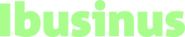 Logo Ibusinus de culoare verde deschis.